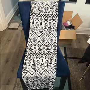 Black and White Patterned Women's Skirt